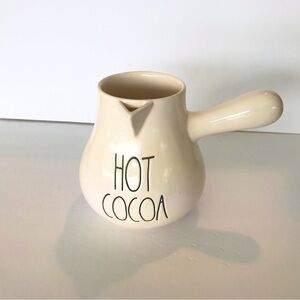 Rae Dunn by Magenta HOT COCOA Farmhouse Pitcher/Pot, Rare